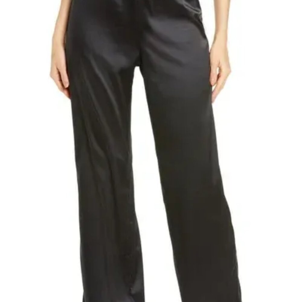SKIMS ONYX SILK PAJAMA PANTS, SIZE 3X, MSRP $130, SKIMS LOUNGEWEAR INTIMATES